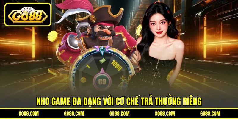 Kho game đa dạng với cơ chế trả thưởng riêng